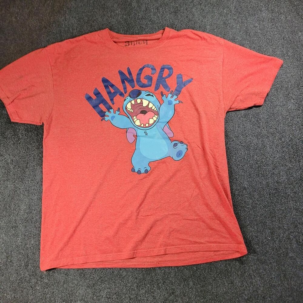 Disney Men's Red and Orange T-shirt